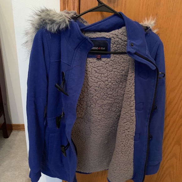 Limited Too Girls' Knit Fleece Peacoat Jacket - Picture 2 of 5